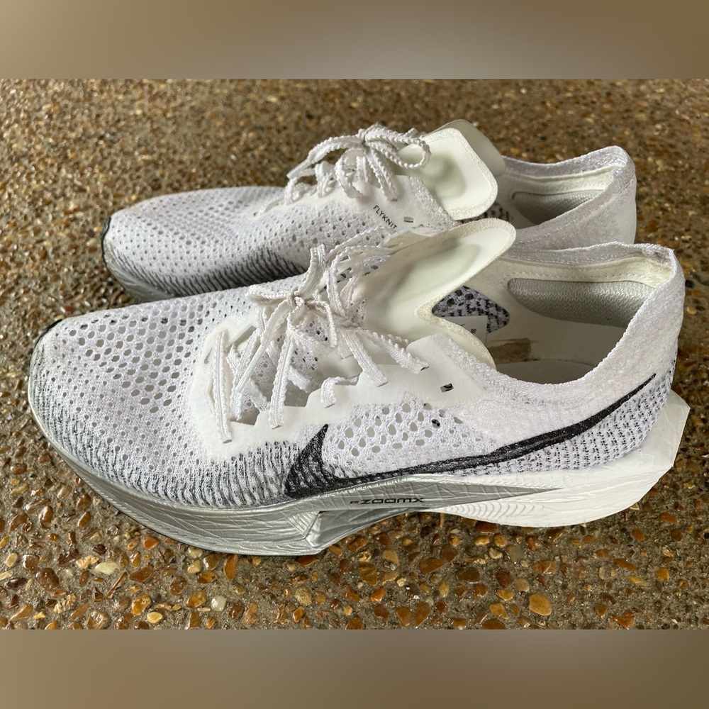 Nike Vaporfly 3 Men’s 8.5 White/Particle Grey/Metallic Silver/Dark Smoke Grey